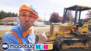 Blippi con el Buldócer y la Excavadora  BlippiEspanol  Moonbug Kids en Español [upl. by Tengler]