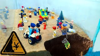 The Dam Collapsed and Created a Gap in the Earth  Lego Dam Breach Experiment [upl. by Abijah]