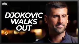 Host Goes Quiet as Novak Djokovic Walks Off Interview After Question Backfires [upl. by Blunt]