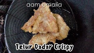 Resep Telur Dadar Crispy pakai Tepung  Kriuk dan Renyah ala MASAKAN RUMAHAN [upl. by Anin]