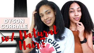 Straightening My Natural Type 4 Hair with Dyson Corrale  Dyson Corrale Review [upl. by Breed]