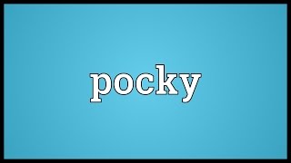 Pocky Meaning [upl. by Turino]