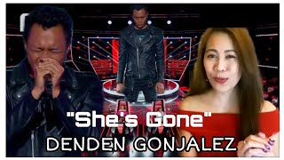 FIRST TIME REACTING TO DENDEN GONJALEZ quotSHES GONEquot BLIND AUDITION  THE VOICE BULGARIA 2021 [upl. by Enerak16]