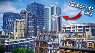 Minecraft City  Skyscrapers and Offices Timelapse 14 [upl. by Whitson]