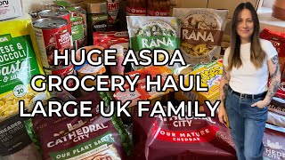 HUGE ASDA GROCERY FOOD SHOP£468LARGE UK FAMILYTOILETRIESFOODCLEANINGHOUSEOLD BITSMEAL IDEAS [upl. by Lula]