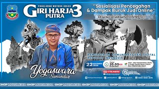 🔴LIVE Pertunjukan Rakyat Wayang Golek GH3P quotSosialisasi Pencegahan dan Dampak Buruk Judi Onlinequot [upl. by Joice135]