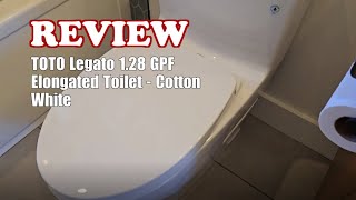 TOTO Legato 128 GPF One Piece Elongated Chair Height Toilet Review 2025 [upl. by Yelwah]