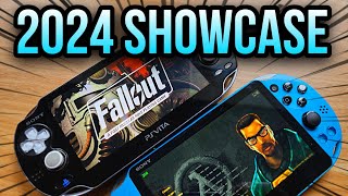 Ultimate Modded Ps Vita 2024 Showcase  Homebrew Ports Official Games PSP PS1  MUCH MORE [upl. by Aksel662]