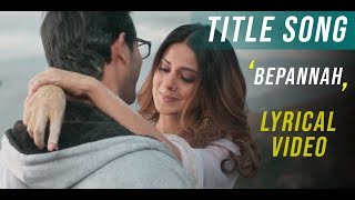 Bepannah बेपनाह  Title Song  Rahul Jain amp Roshni Shah  Duet Version  Full HD Video😍 [upl. by Par738]