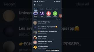 6 cités où on peut télécharger des jeux ppsspp sur Télégram [upl. by Mata412]