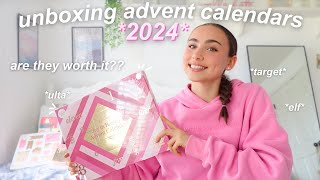 unboxing VIRAL advent calendars so you dont have to 2024 [upl. by Ybreh56]