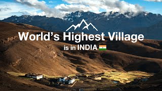 INDIAN VILLAGE at 15000 ft  World’s highest Village  Komic  Spiti Valley  EP 02 [upl. by Lexa]