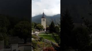 Mountain View from Gruyeres Village Swiss [upl. by Ahsiyk]