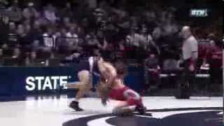 Wrestling Indianas Davey Tunon vs Penn States Zain Retherford  149 Lbs [upl. by Asirret]