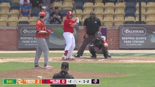 ABL2425  Jordan McArdle puts Giants on board with his first homer of the season [upl. by Ardnasak]