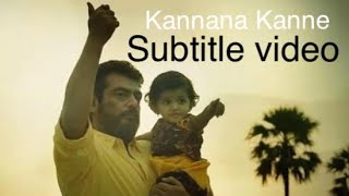 Kannana Kanne Viswasam Lyrics Meaning  Subtitle Video [upl. by Auhel]