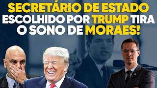 A casa caiu Alexandre de Moraes não dorme mais com novo Secretário de Estado de Trump [upl. by Idnahr735]