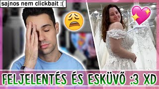 FELJELENTETTEK és sajna nem clickbait… 😓🥺 ✨esküvő szabadulószoba cicakozmetika✨ [upl. by Wedurn]