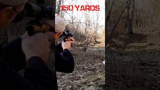 Suppressed 22lr sniper pistol 150 yard shot [upl. by Atazroglam911]