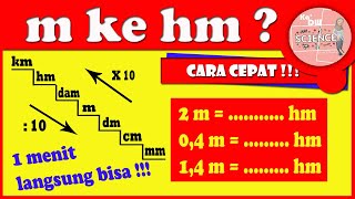 cara cepat m ke hm  meter ke hektometer m ke hm [upl. by Xel302]