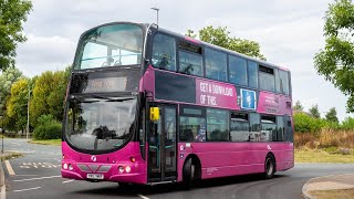 Nice Hillclimbs  37255 YN07 MKP  Volvo B9TL G1  First WoE 9 Weston  West Wick  zf€6 [upl. by Llecrad837]