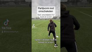 Partijvorm met omschakelen football soccer voetbal coaching moveforfun voetballen [upl. by Bust]