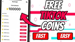 How I Got Free TikTok Coins using this NEW Updated 2024 Method [upl. by Imelida]