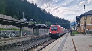 Einfahrt des EuroCity 1215 am 13072024 in Bad Gastein [upl. by Eskill]