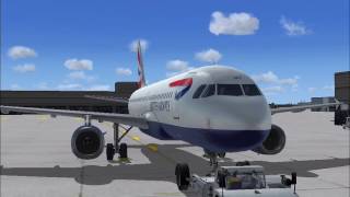 Microsoft Flight Simulator X Steam Edition  Ground Services British Airways Airbus320 [upl. by Gisela]