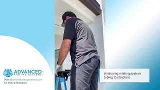 Misting System Installation Tips Watch Professional Install Backyard Patio Misting System [upl. by Annahgiel]