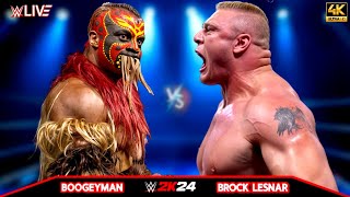 Brock Lesnar vs Boogeyman  Extreme Rules Match  EXTREME RULES 2024  WWE August 172024 4K60FPS [upl. by Asaert]