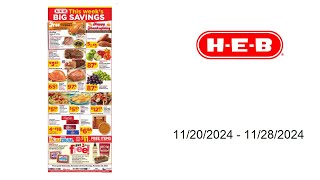 HEB Weekly Ad US  11202024  11282024 [upl. by Hirsh712]