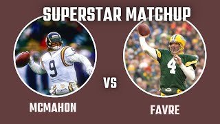 Jim McMahon vs Brett Favre SUPERSTAR Matchup [upl. by Kokaras]