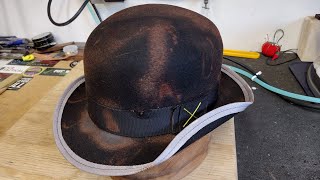 The quotgrungy bowlerquot how a hat is made start to finish [upl. by Nilreb]