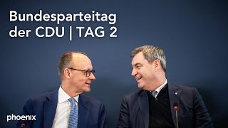 CDUBundesparteitag aus Berlin Tag 2  ua mit Grundsatzprogramm und Söder CSU  070524 [upl. by Velma678]