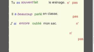 Passé composé avec avoir n 1mp4 [upl. by Pirri]