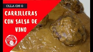 🥩🍷 Carrilleras de cerdo con salsa de vino y manzana en Olla GM G y Olla GM H 🍏🥩🍷 [upl. by Medor]