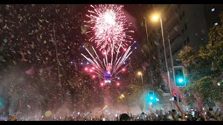 💥Año Nuevo 2019 😎 Santiago de CHILE 💗 Fuegos Artificiales Torre ENTEL🔵 [upl. by Varrian]