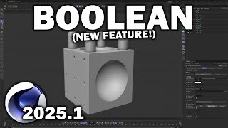 Cinema 4d 20251 NewUpdated Boolean [upl. by Keemahs]