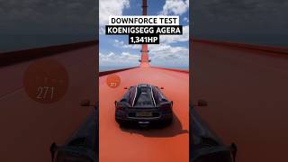 Koenigsegg Agera RS VS Downforce Test  forzahorizon5 shorts [upl. by Mikol]