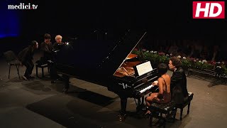 Verbier Festival 25th Anniversary Gala  Smetana Sonata for two pianos 8 hands [upl. by Ahsiloc92]