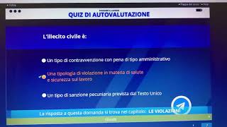 Alternanza scuola lavoro quiz di autovalutazione modulo 6 [upl. by Aenej291]