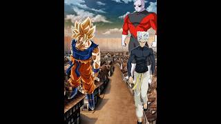 Goku vs Jiren amp Garou anime animeseries dragonball opm shorts viral [upl. by Tesil]