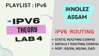 IPv6HindiDay 4  IPv6 Static amp Default Routing Configuration ICMPv6 NDP RSRA NSNA amp DAD [upl. by Charline406]