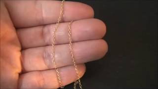 Gold plated Sterling Silver 2 x 15mm Cable Chain Wholesale Sterling Silver Chains at AZ Findings [upl. by Andrade]