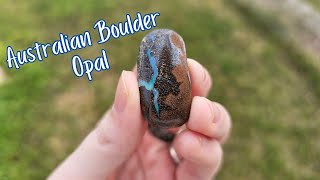 A beautiful Boulder opal also a surprise stone [upl. by Prima]