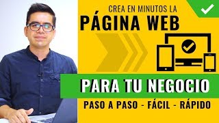 Cómo Crear Una Página Web para Mi Negocio ▶︎ Desde Cero Paso a Paso Profesional y Seguro 👌 [upl. by Narut]