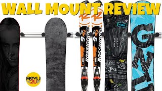 DIY Snowboard and Ski  Vertical Wall Mount Review [upl. by Eelaras]