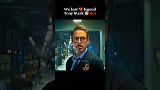 WE LOST 😥 LEGEND TONY STARK 😥💔 marvel avengers ytshorts ironman [upl. by Jacy]