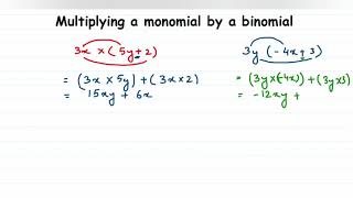 How to multiply monomial by binomialAlgebraic expression and identities Class 8th  Axiom 1729 [upl. by Enohs665]